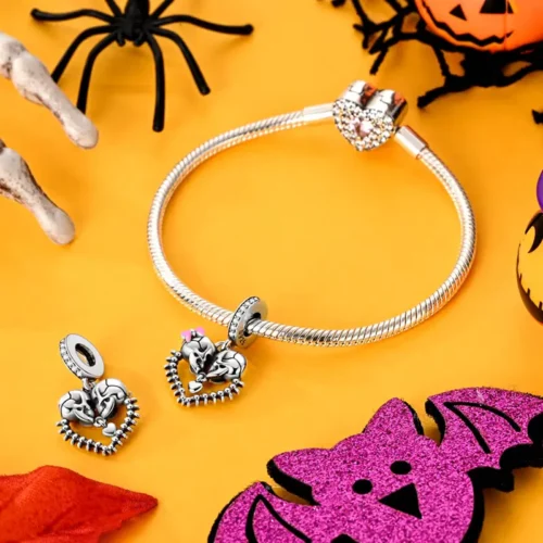 Charm Halloween Calaveras Corazón