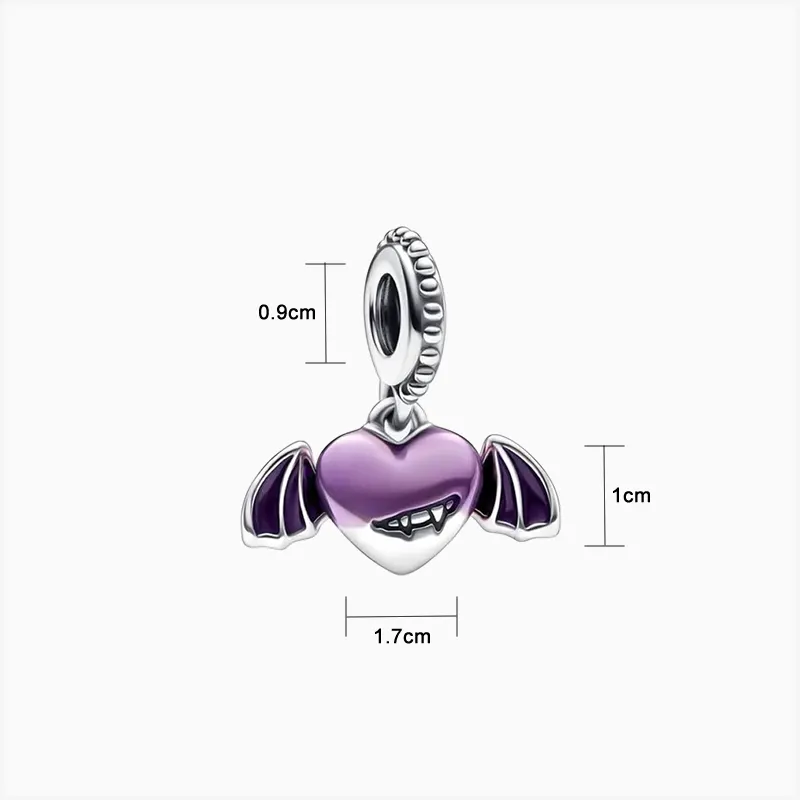 Charm Halloween Corazón Vampiro