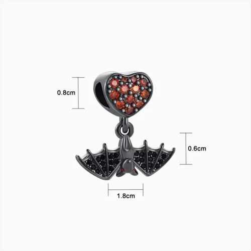 Charm Halloween Murciélago Romántico