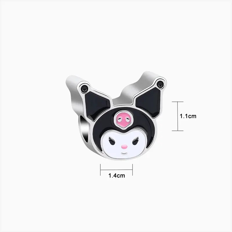 Charm Sanrio Kuromi Negro