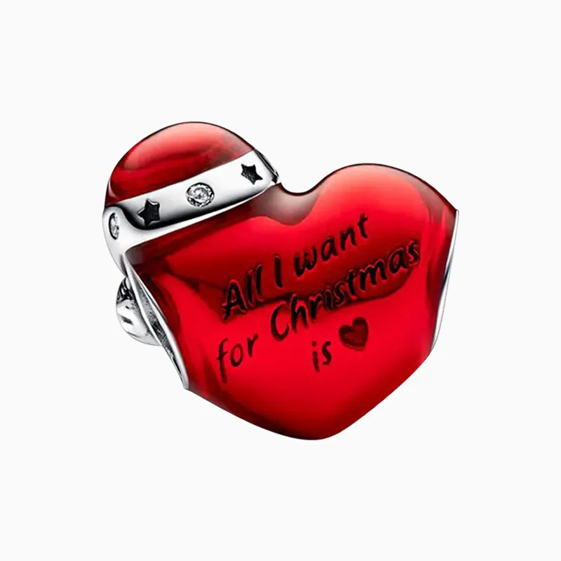 Charm Navidad Corazón De Santa