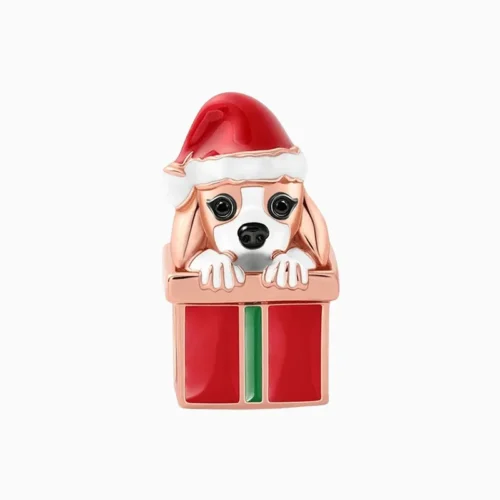 Charm Navidad Perrito Regalo