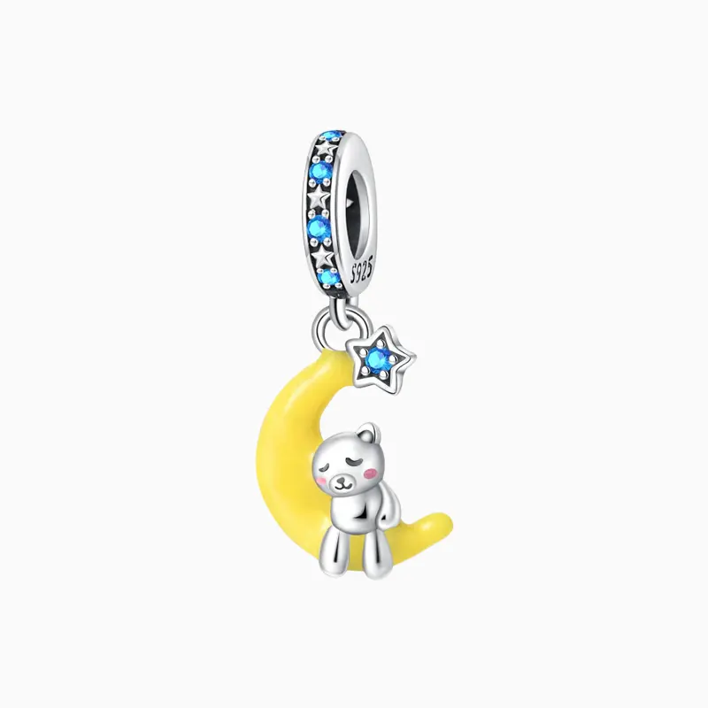 Charm Oso En Luna Fluorescente