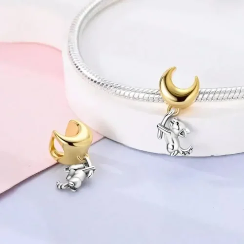 Charm Perro Con Globo Luna