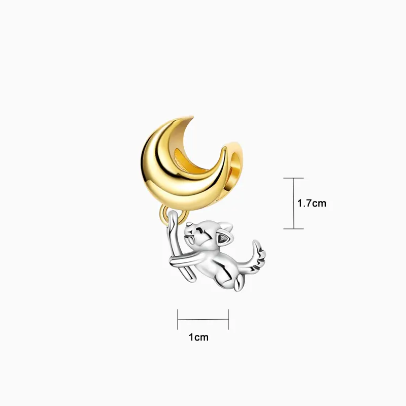 Charm Perro Con Globo Luna