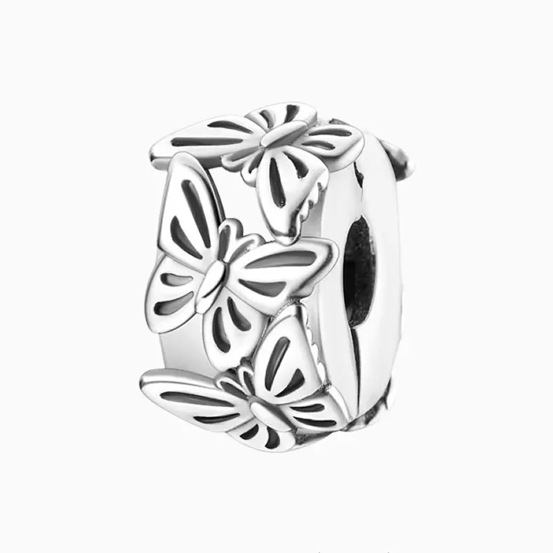 Charm Separador Mariposas Plateadas