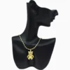 Collar De Oro Dije Oso Brillante