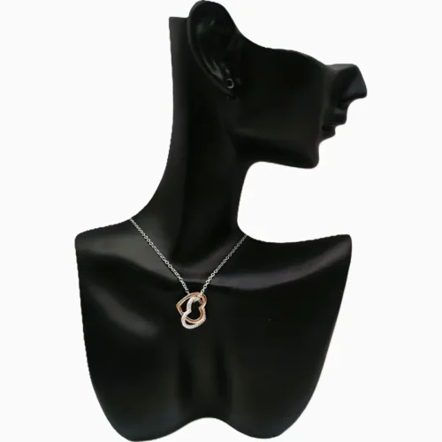 Collar De Plata Corazones Por Siempre