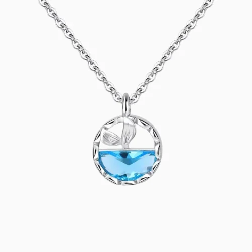 Collar De Plata Dije Cola De Ballena