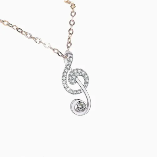 Collar De Plata Dije Nota Musical
