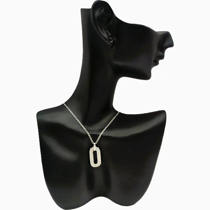 Collar De Plata Dije Fila Doble Pavé Collar De Plata Dije Fila Doble Pavé