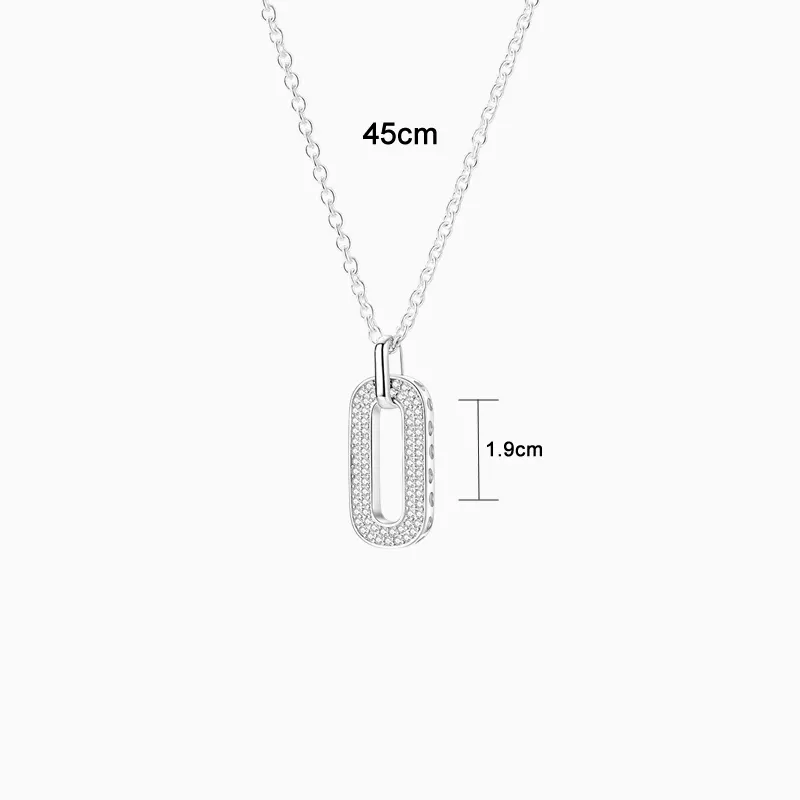 Collar De Plata Dije Fila Doble Pavé Collar De Plata Dije Fila Doble Pavé