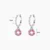 Aretes Huggies De Plata Dona Glaseada
