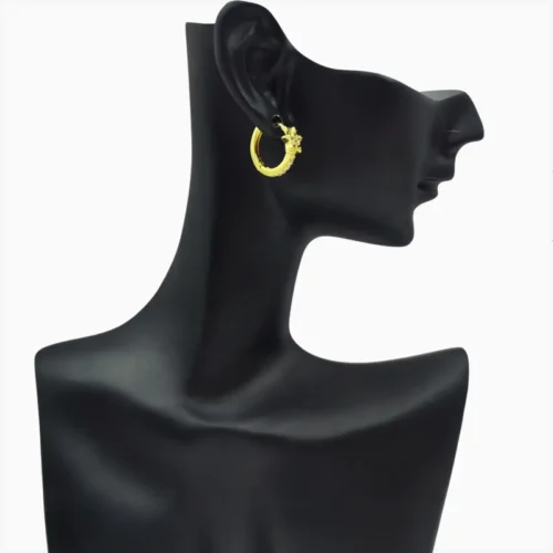 Aretes Huggies De Plata Estrella Brillante