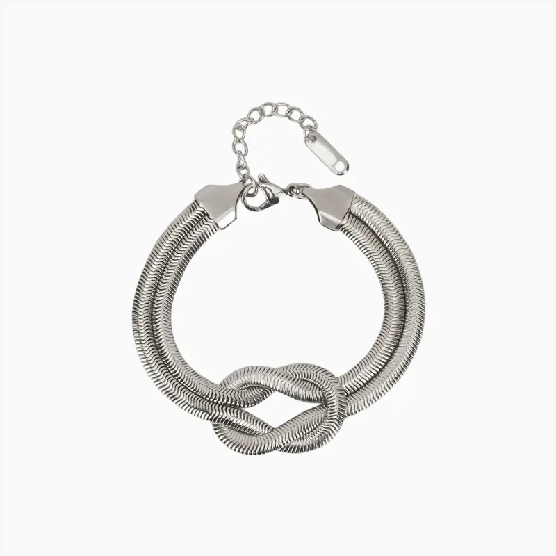 Pulsera De Acero Nudo Cola De Ratón