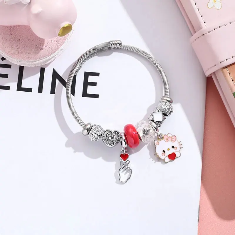Pulsera De Acero Sanrio Hello Kitty