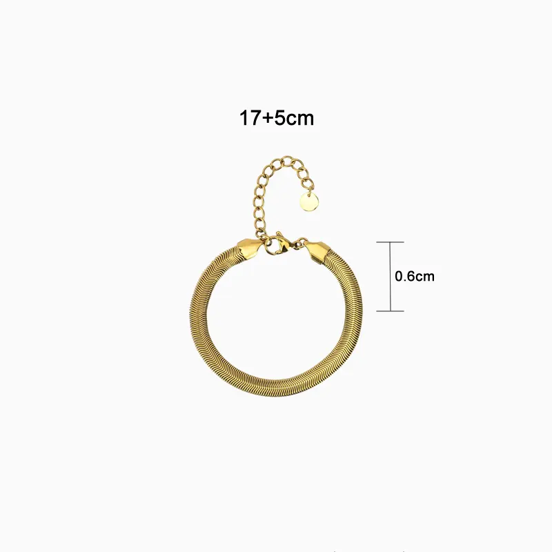 Pulsera De Acero Serpiente Dorada