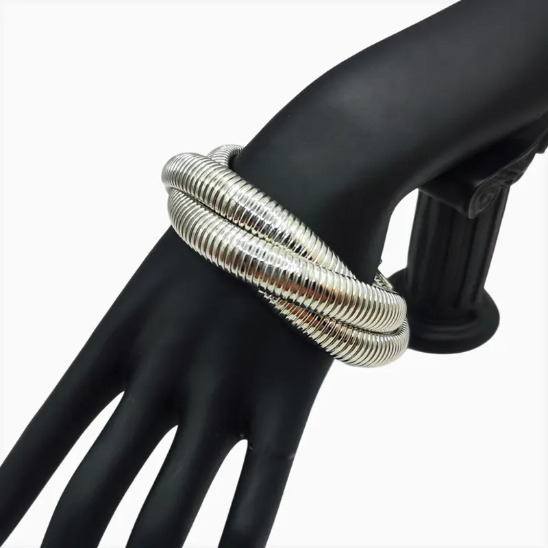 Pulsera De Oro Cola De Ratón Blanca