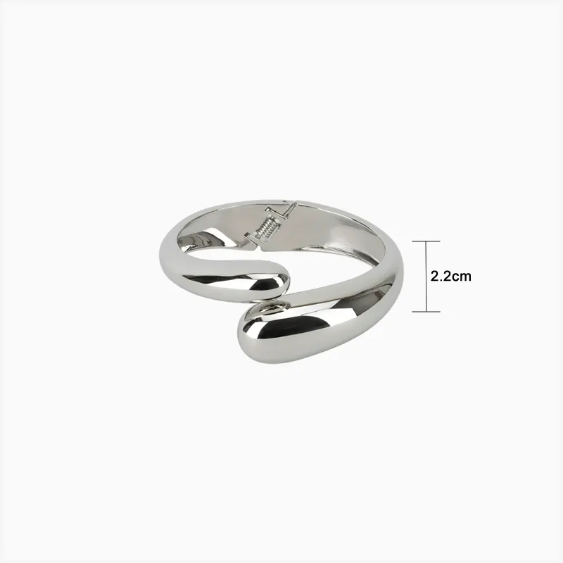 Pulsera De Oro Gota Plateada