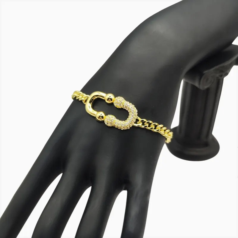 Pulsera De Oro Herradura Doble