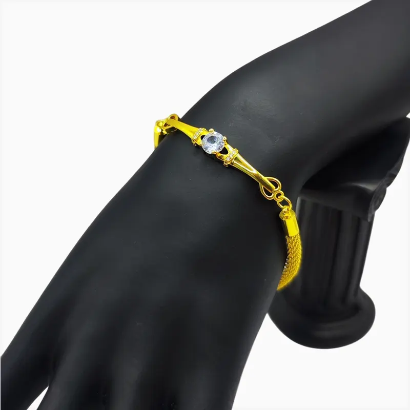 Pulsera De Oro Ojo Brillante