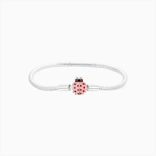 Pulsera De Plata Catarina Rosa