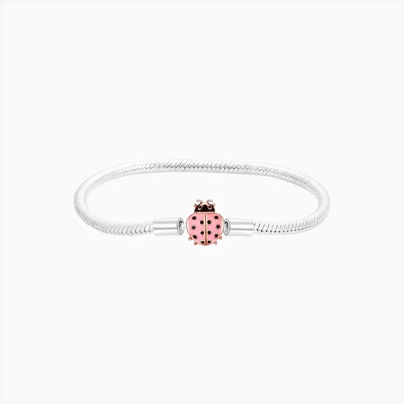 Pulsera De Plata Catarina Rosa