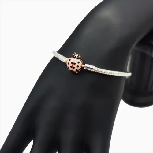 Pulsera De Plata Catarina Rosa