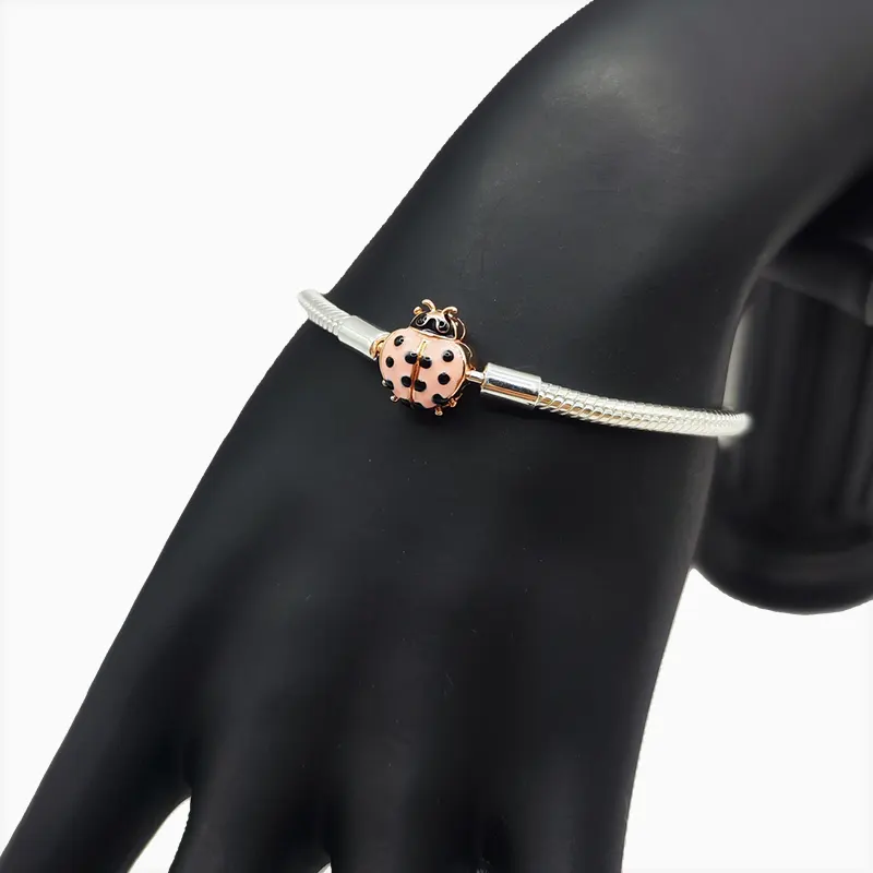 Pulsera De Plata Catarina Rosa