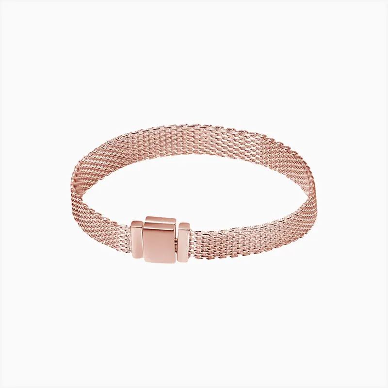 Pulsera De Plata Cinturon Rosa Pulsera De Plata Cinturon Rosa