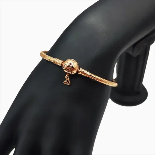 Pulsera De Plata Love Rosa