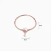 Pulsera De Plata Love Rosa