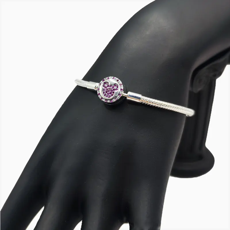 Pulsera De Plata Mickey Disney