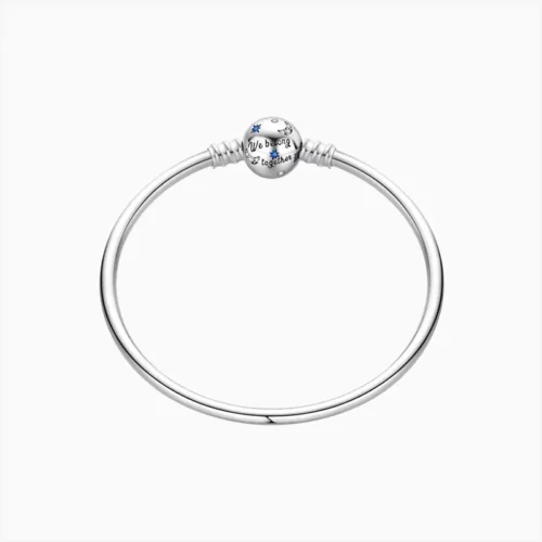 Pulsera De Plata Rígida Universo