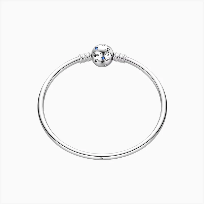 Pulsera De Plata Rígida Universo