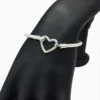 Pulsera De Plata Seguro Corazón Plata Pulsera De Plata Seguro Corazón Plata