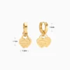 Aretes Huggies De Acero Amor Por Siemrpe Dorado