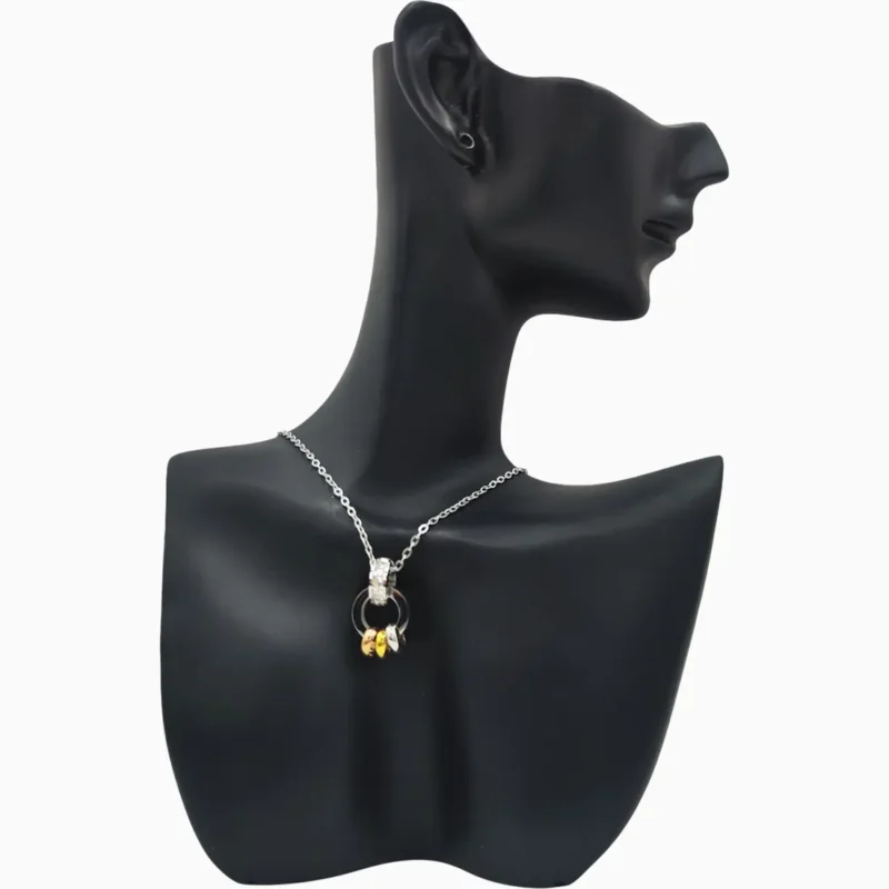 Collar De Acero Números Romanos Tricolor