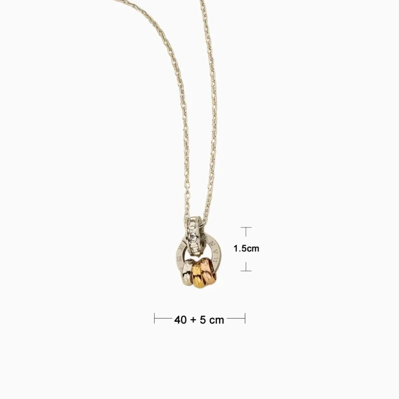 Collar De Acero Números Romanos Tricolor