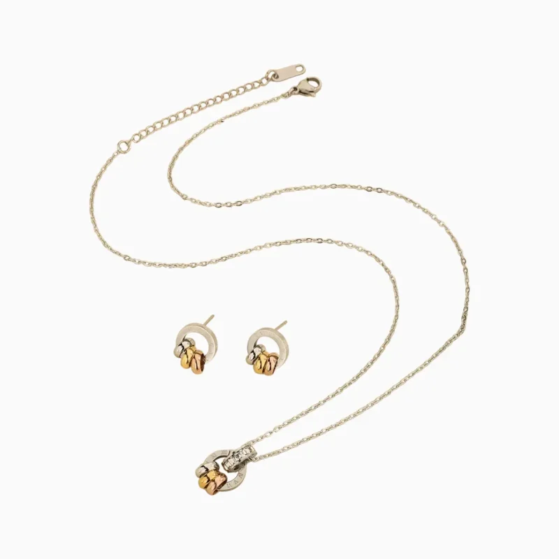 Collar De Acero Números Romanos Tricolor