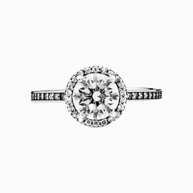 Anillo De Plata Redondo Superior Brillante