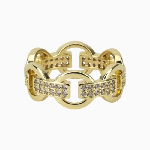 Anillo De Oro Aros Lazados