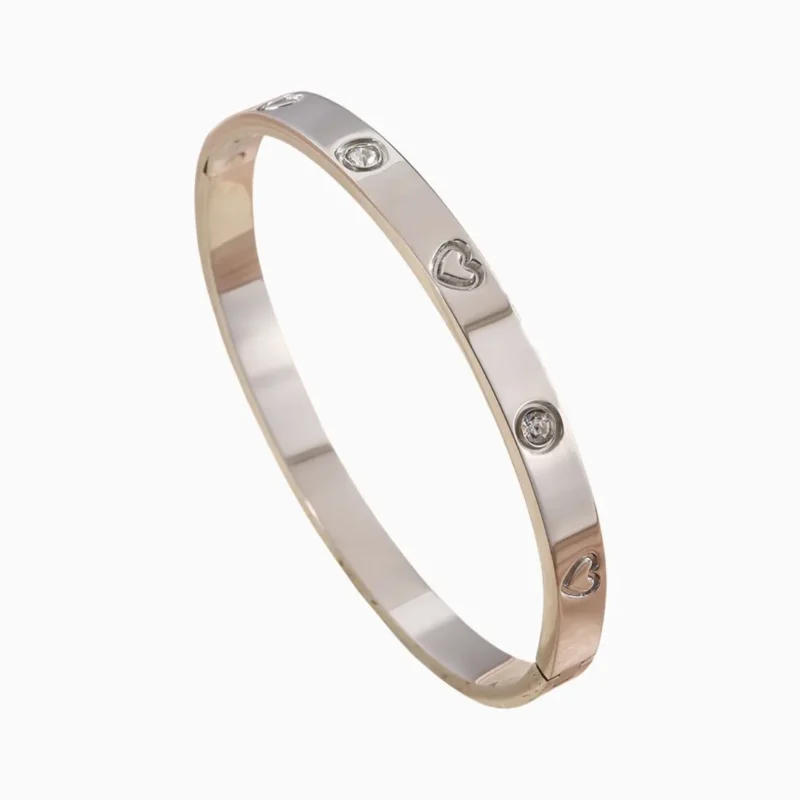 Pulsera De Acero Brazalete Corazón