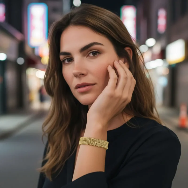 Pulsera De Acero Brazalete Vintage