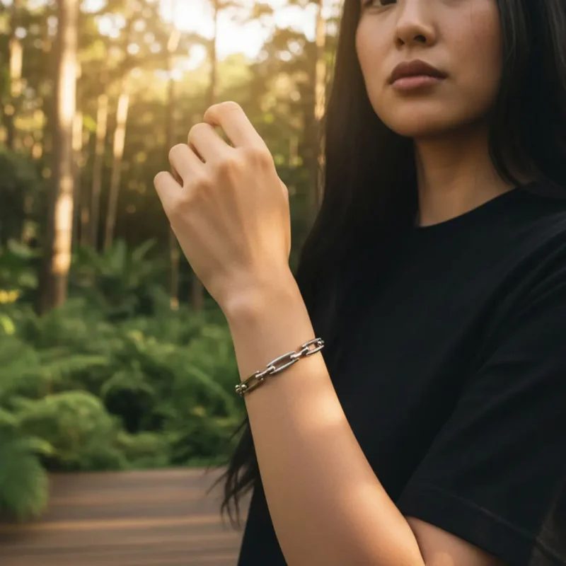 Pulsera De Acero Cadena H