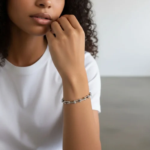 Pulsera De Acero Cadena Herradura