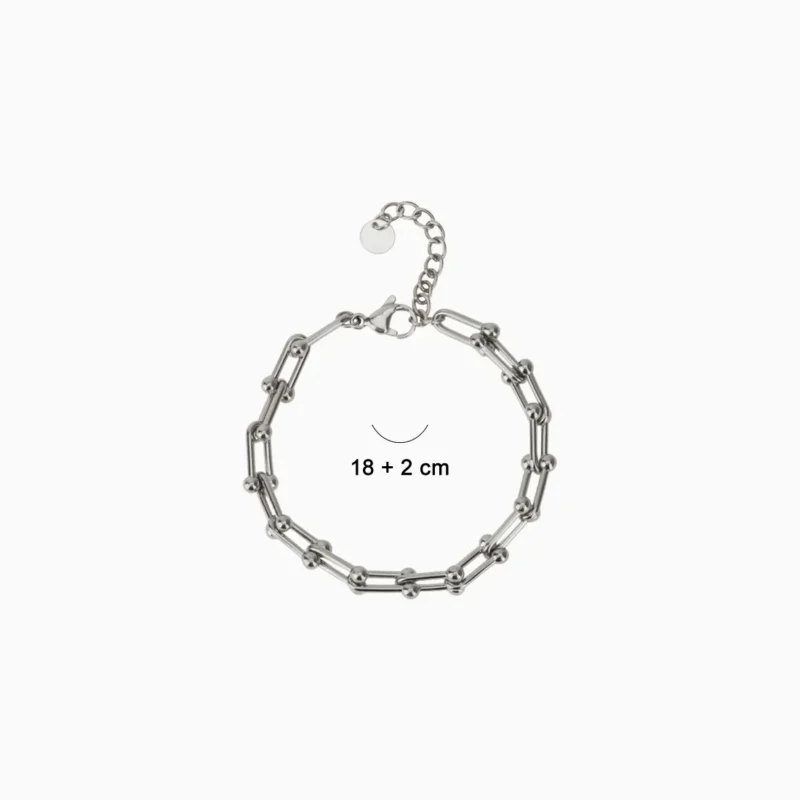 Pulsera De Acero Cadena Herradura Pulsera De Acero Cadena Herradura