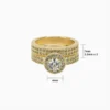 Anillo De Oro Alianza Doble