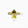 Anillo De Oro Princesa Ajustable