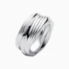 Anillo De Plata Banda Torcida